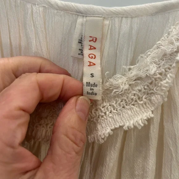 Boho lacy Raga top - Picture 3 of 7